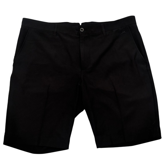 J.Lindeberg Other - J Lindeberg‎ Mens Eloy Golf Shorts Black Flat Front Performance sz 36 Inseam 10